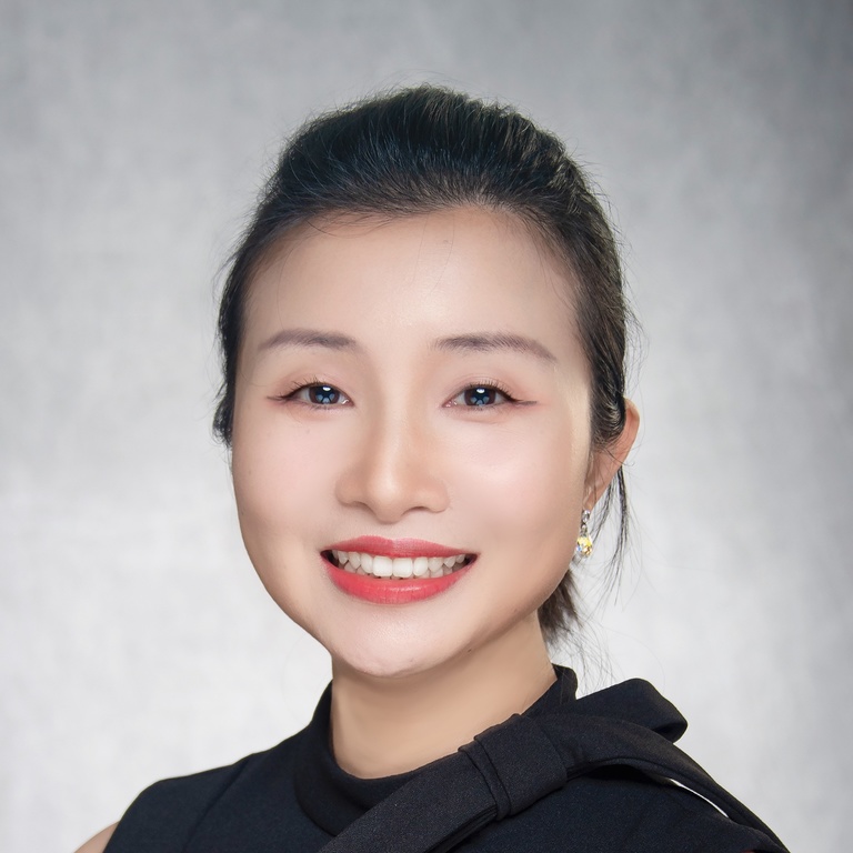 A photo of Dr. Jing Jiang wearing a black shirt